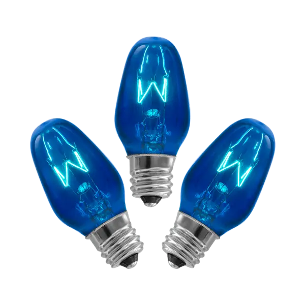15-Watt Bulb - 3-pack - Blue