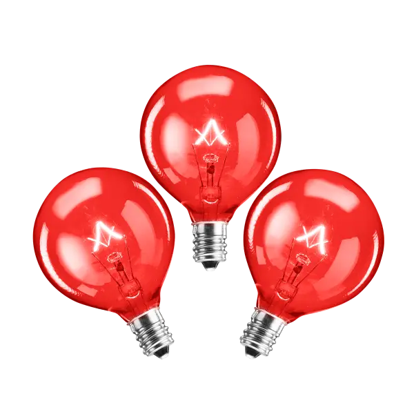 25-Watt Light Bulb - 3-pack - Red