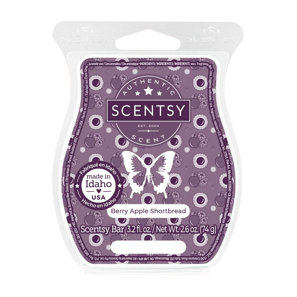 Berry Apple Shortbread Scentsy Bar