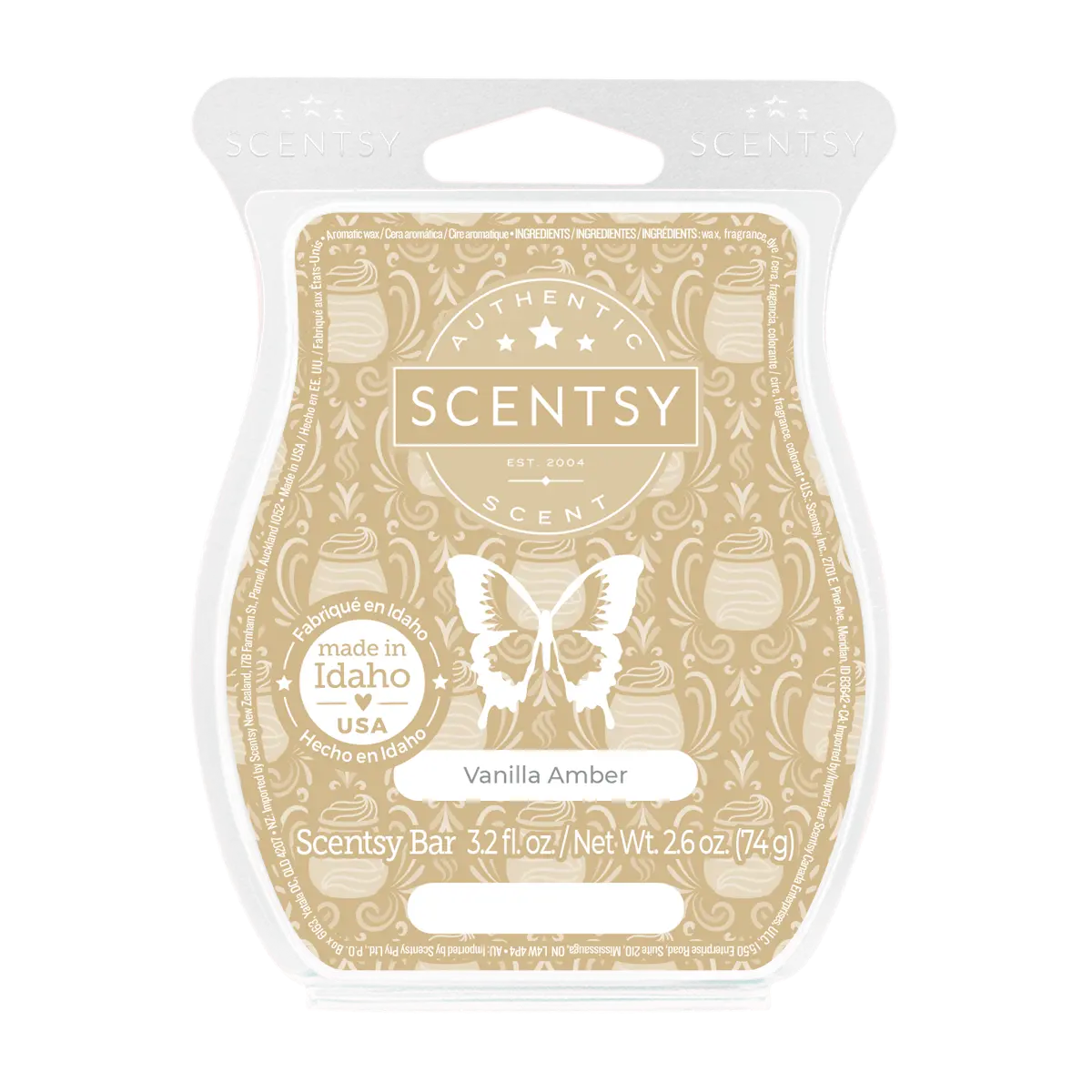 Vanilla Amber Scentsy Bar