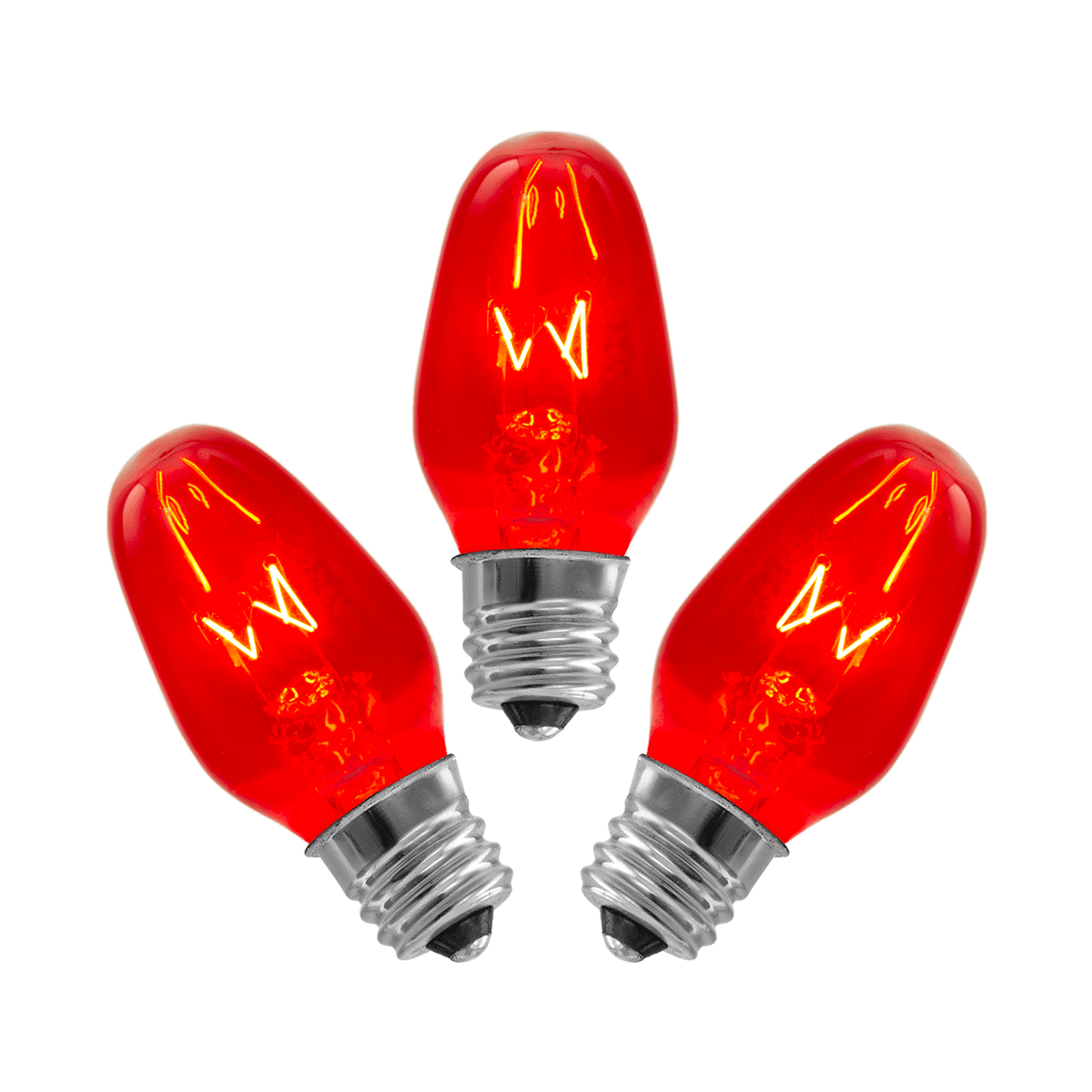 15-Watt Bulb - 3-pack - Red