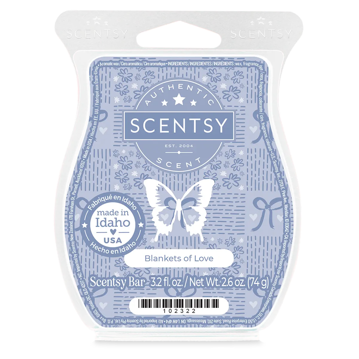 Blankets of Love Scentsy Bar