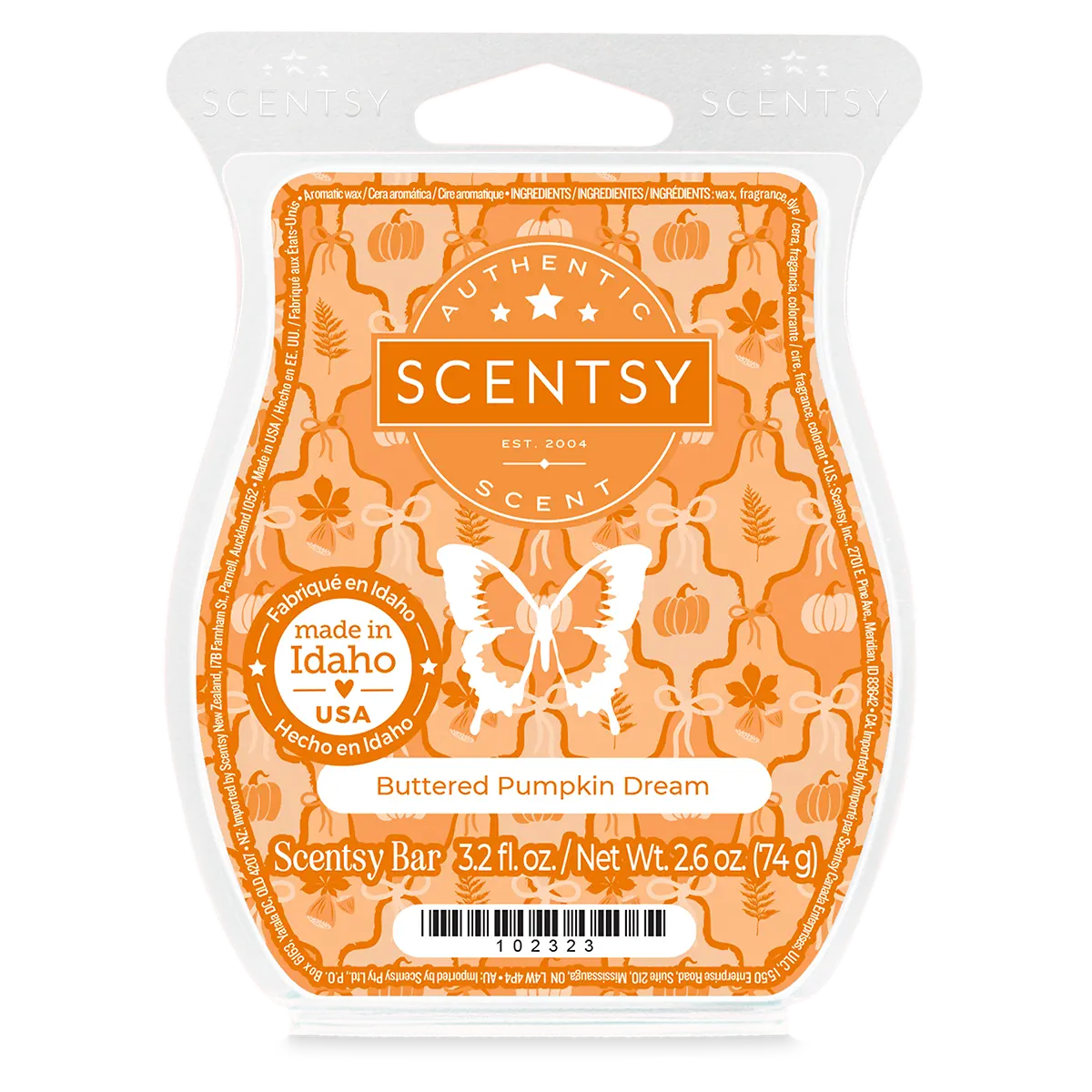 Buttered Pumpkin Dream Scentsy Bar