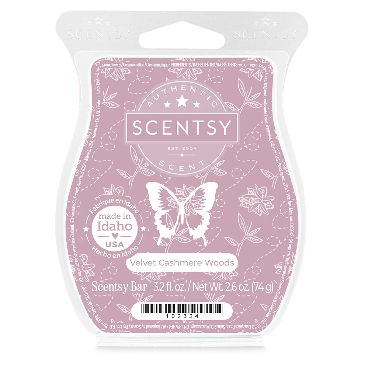 Velvet Cashmere Woods Scentsy Bar