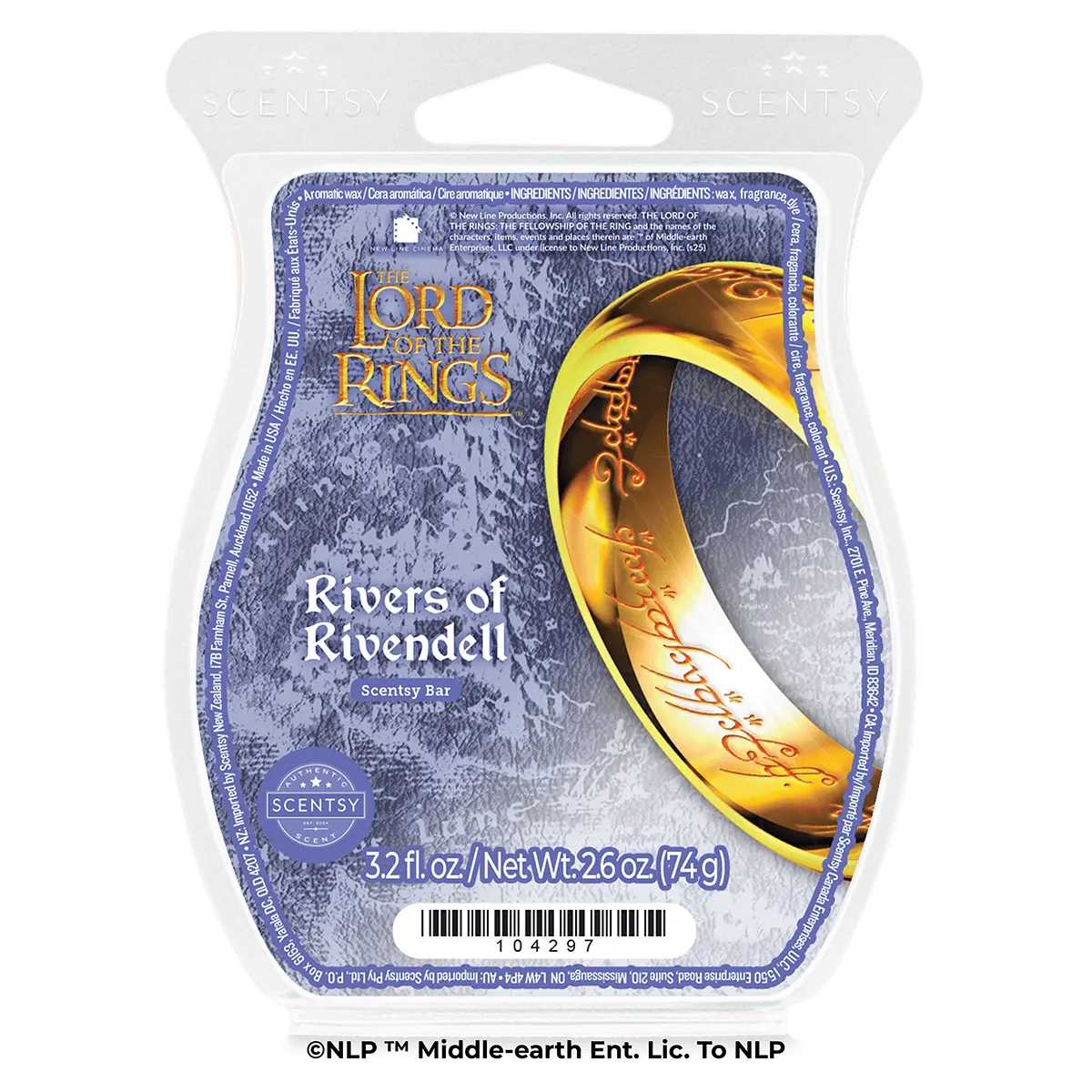 The Lord of the Rings: Rivers of Rivendell – Scentsy Bar