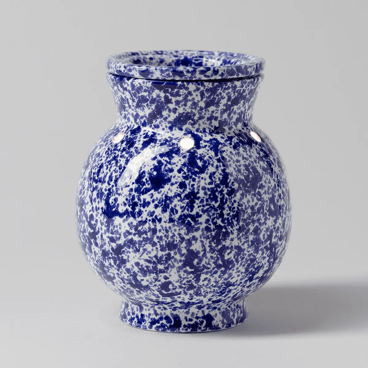 Blue Spongeware Warmer