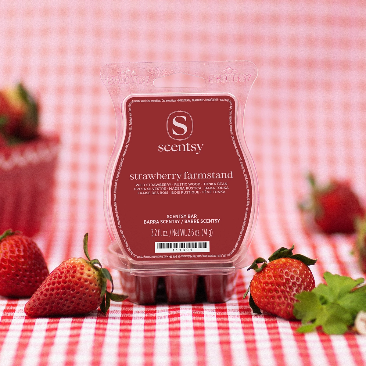 Strawberry Farmstand Scentsy Bar - Image 2