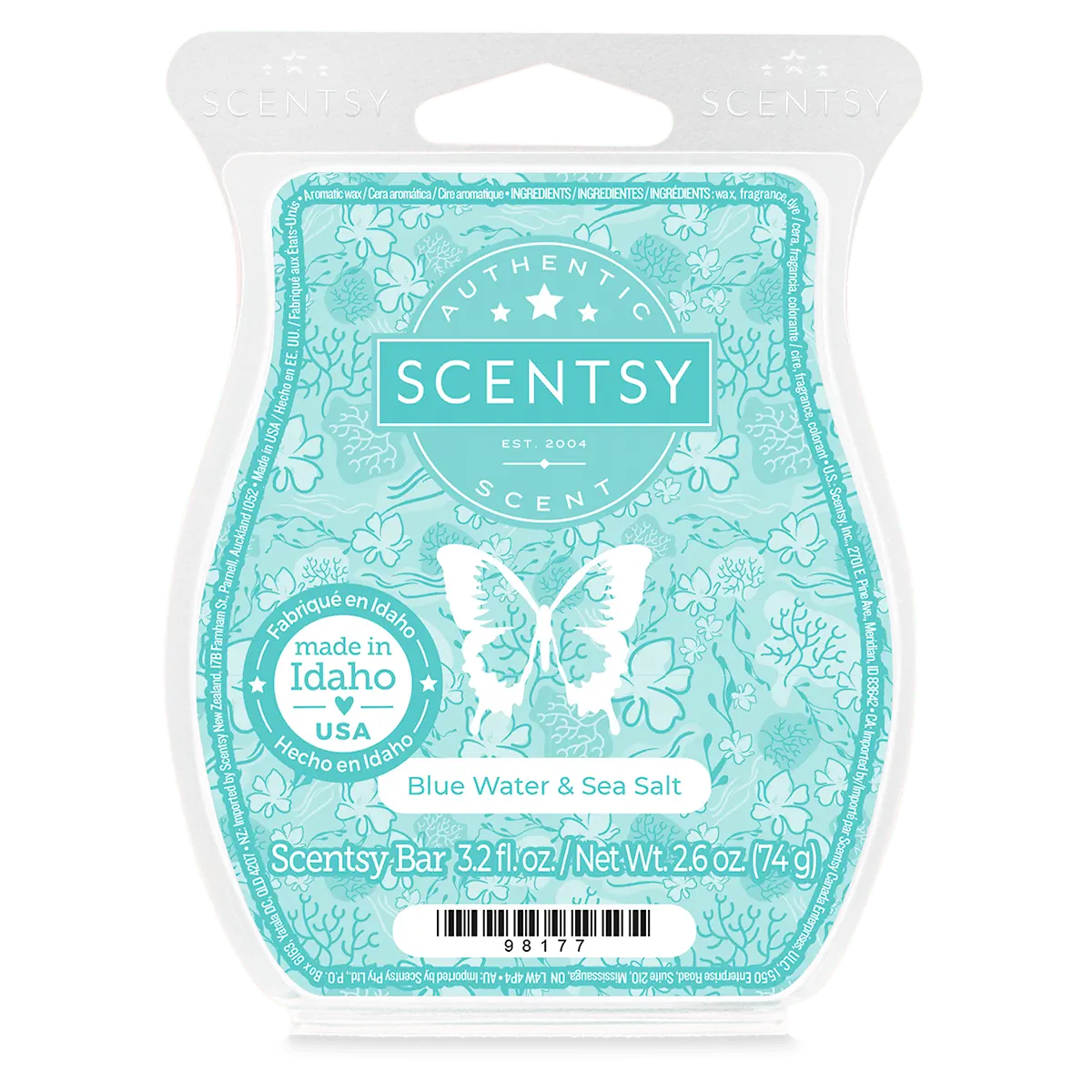 Blue Water & Sea Salt Scentsy Bar