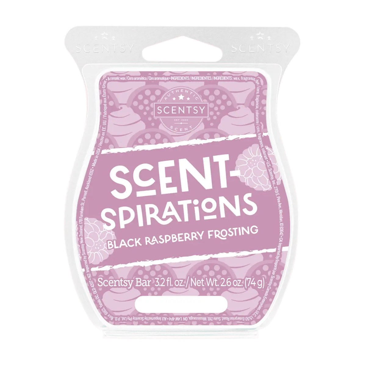Black Raspberry Frosting Scentsy Bar
