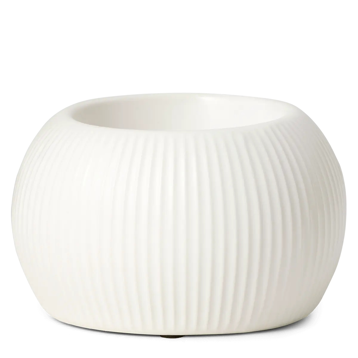 White Fluted Warmer