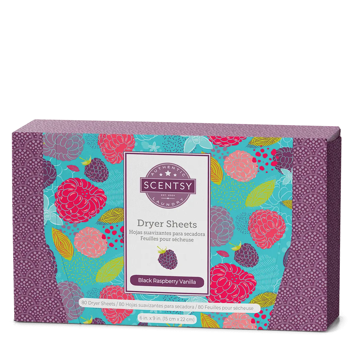 Black Raspberry Vanilla Dryer Sheets