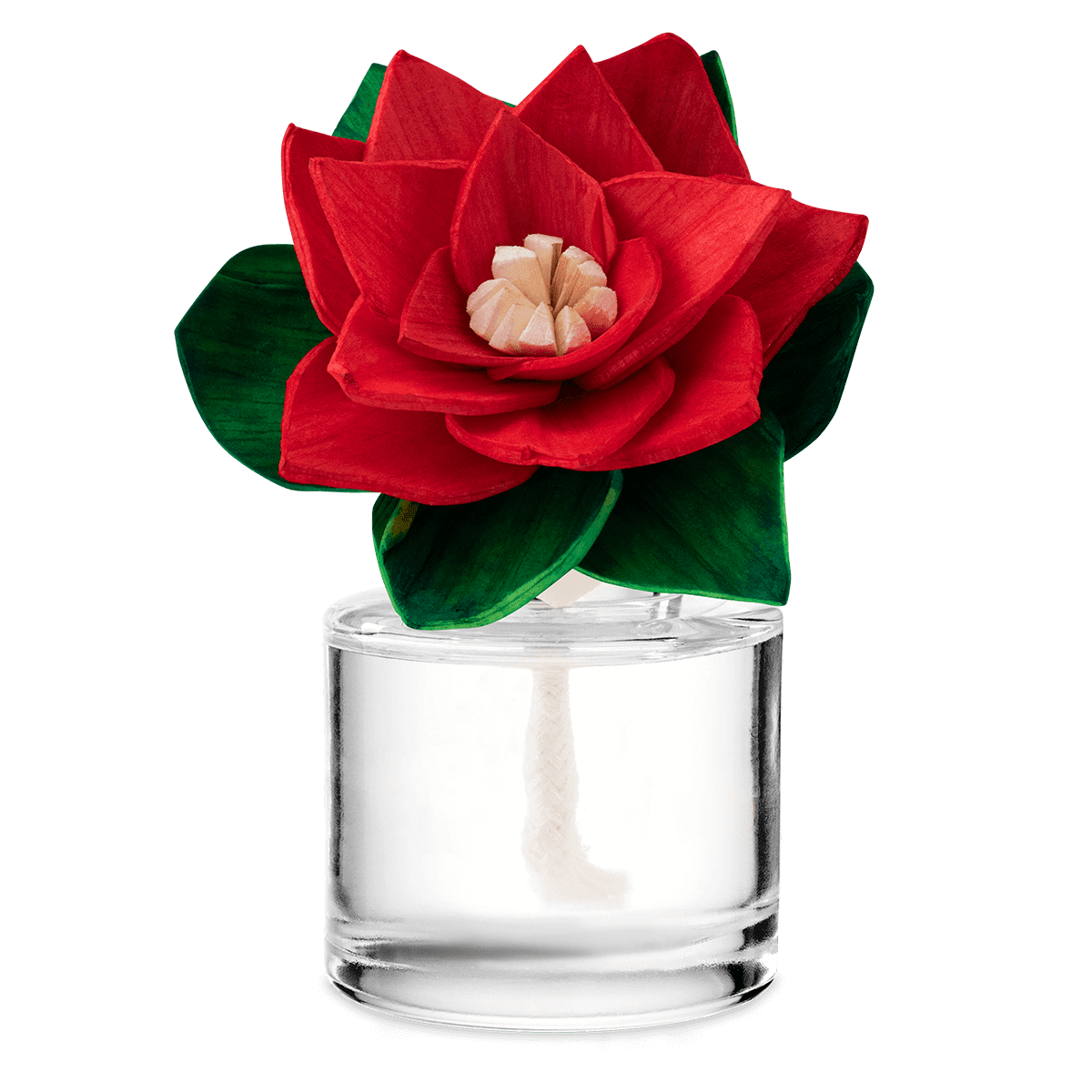 Frosted Fantasy - Radiant Red Poinsettia Fragrance Flower