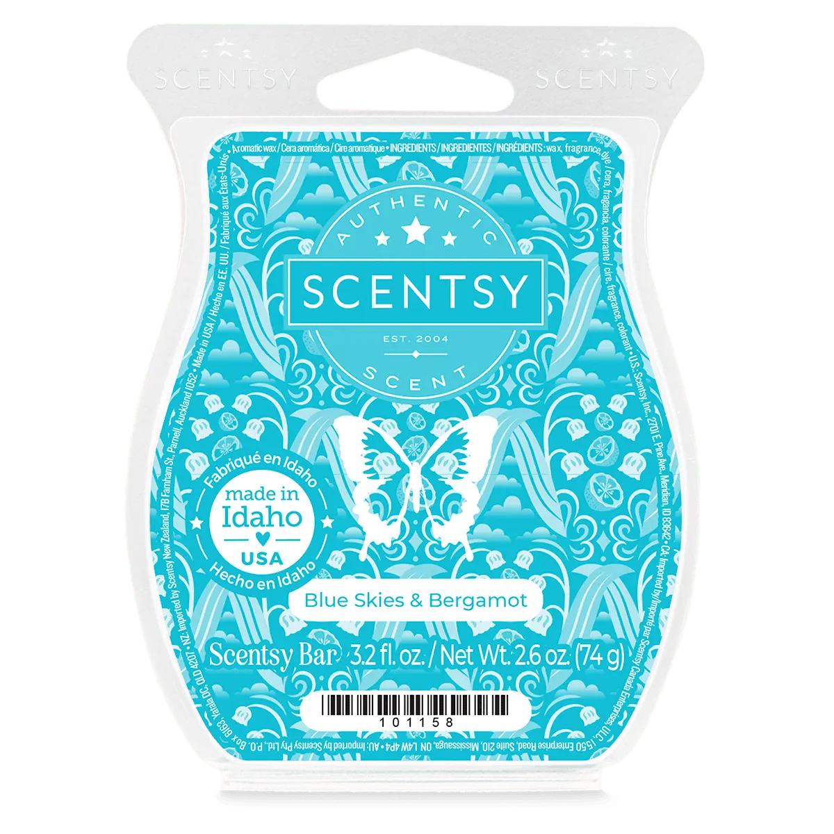 Blue Skies & Bergamot Scentsy Bar