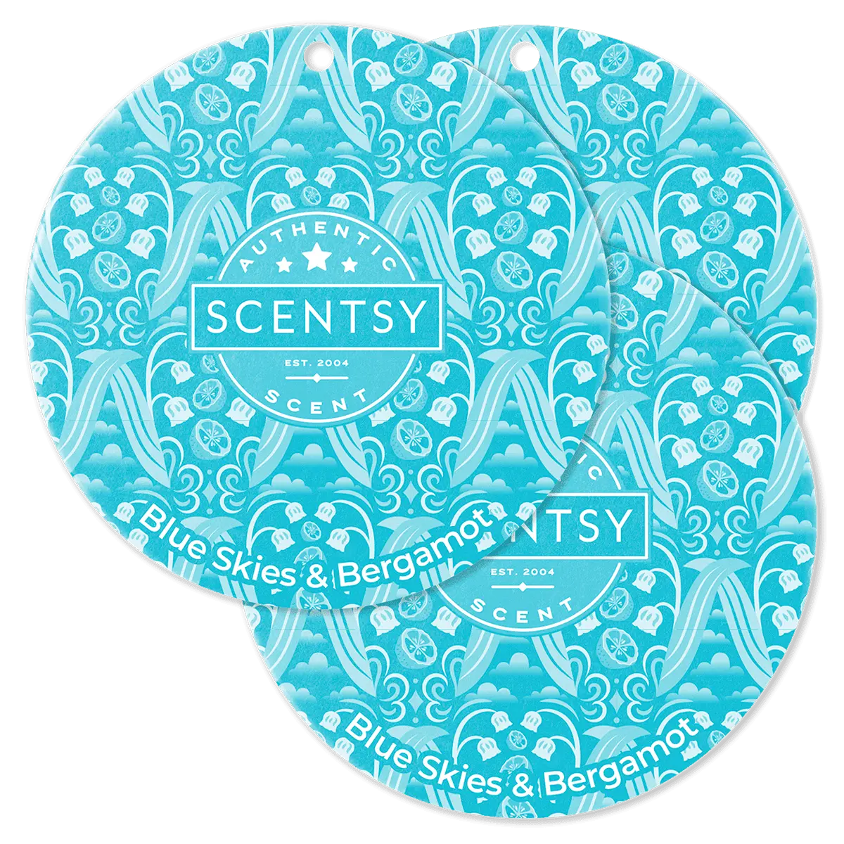 Blue Skies & Bergamot Scent Circle 3-Pack